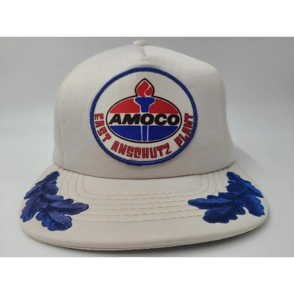 Vintage Amoco East‎ Anschutz Plant Patch Scrambled Eggs Snapback Hat Cap Gas Oil
